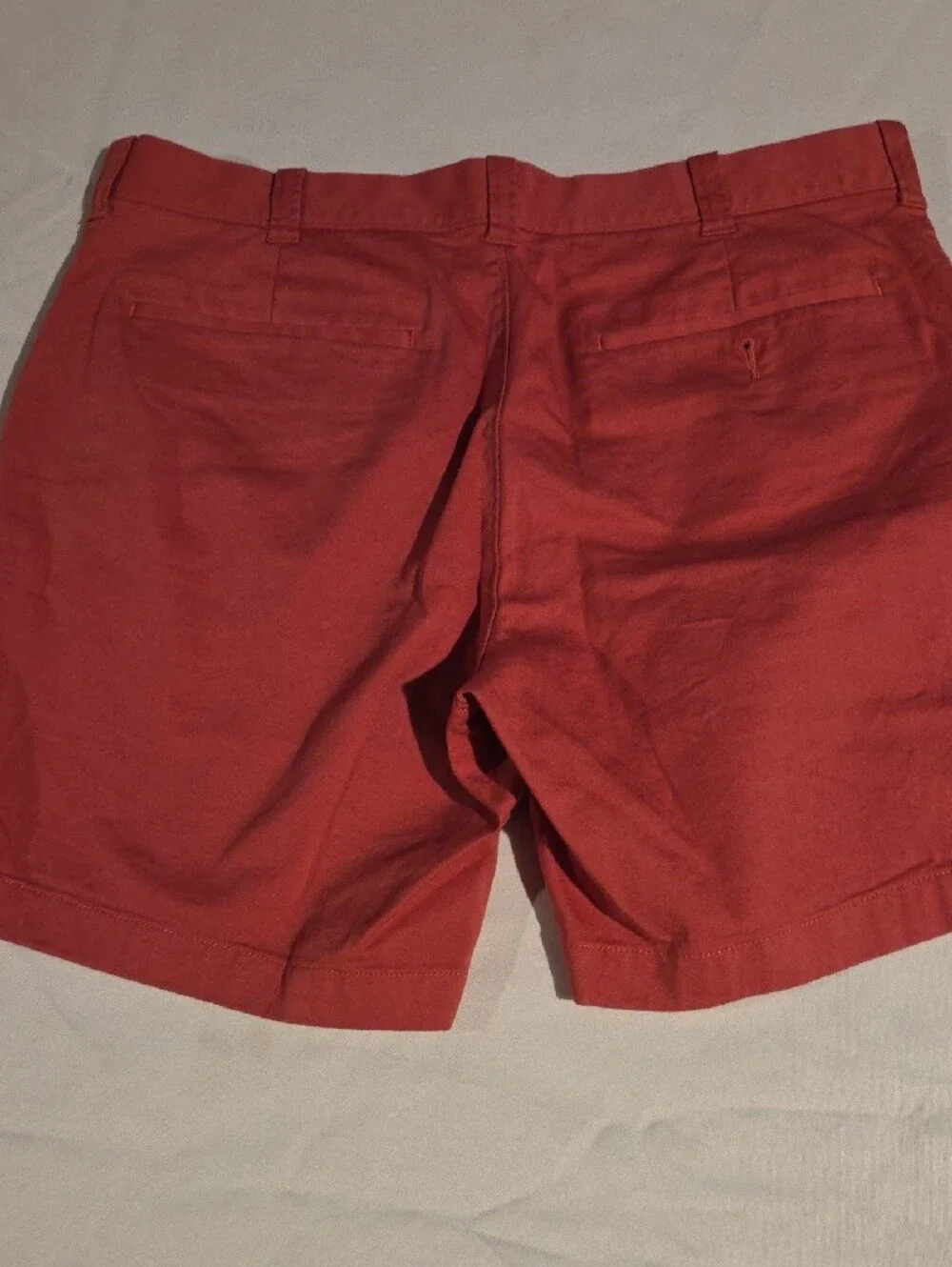 J. Crew Men's Red Flat-Front Chino Shorts